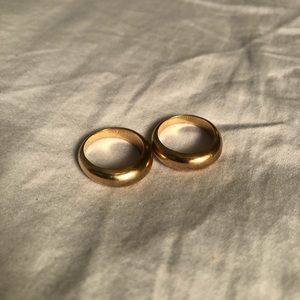 Classic Silver Gold Plated Rings